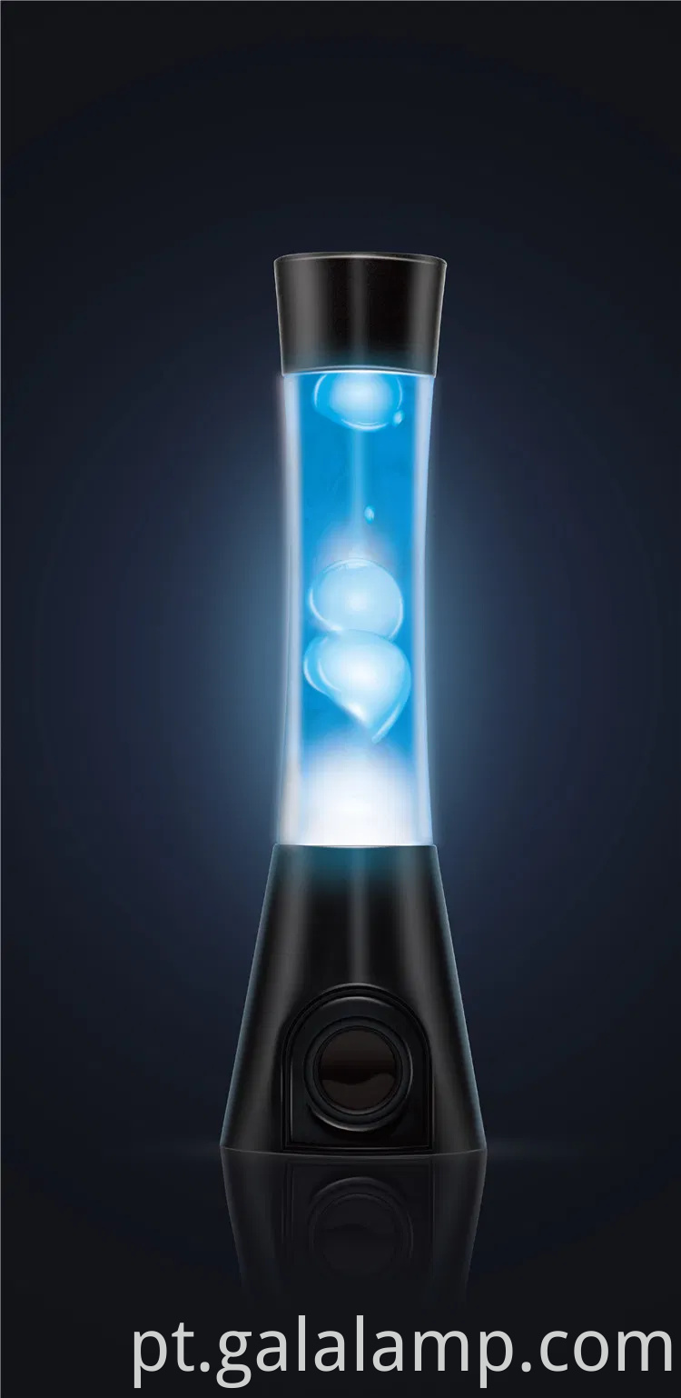 Alto-falante de quarto de alta qualidade com lâmpada de lava colorida e luz